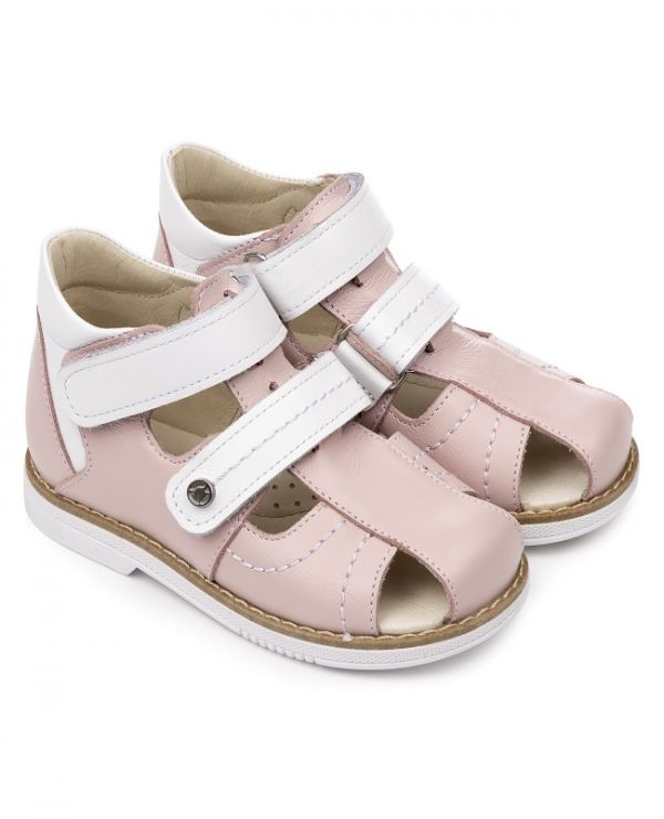 Children's sandals 26033 leather VIOLE pink
