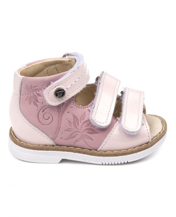 Sandals for children 26034, leather, LILY pink