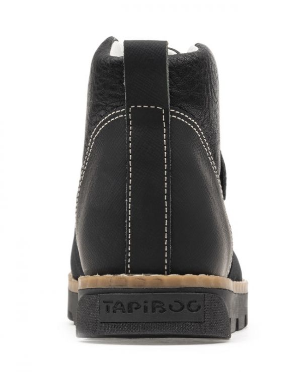 Children's boots to / p 23009 leather, STOCKHOLM black
