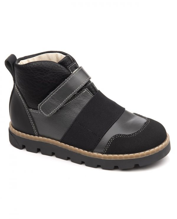 Boots for children k / p 23009 leather, BERLIN gray