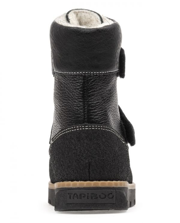 Children's boots 23010 leather, STOCKHOLM black