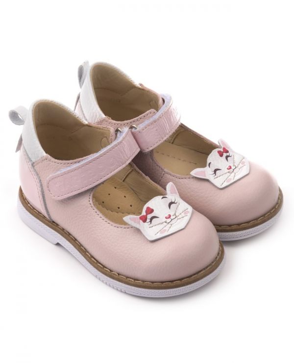 Children's shoes 25010, leather, CAT pink