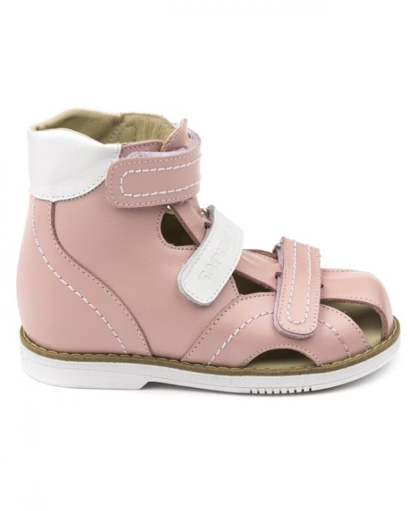 Children's sandals 26012, leather VIOLE pink