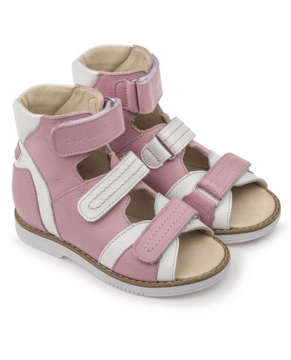 Children's sandals 26016, leather VIOLE pink