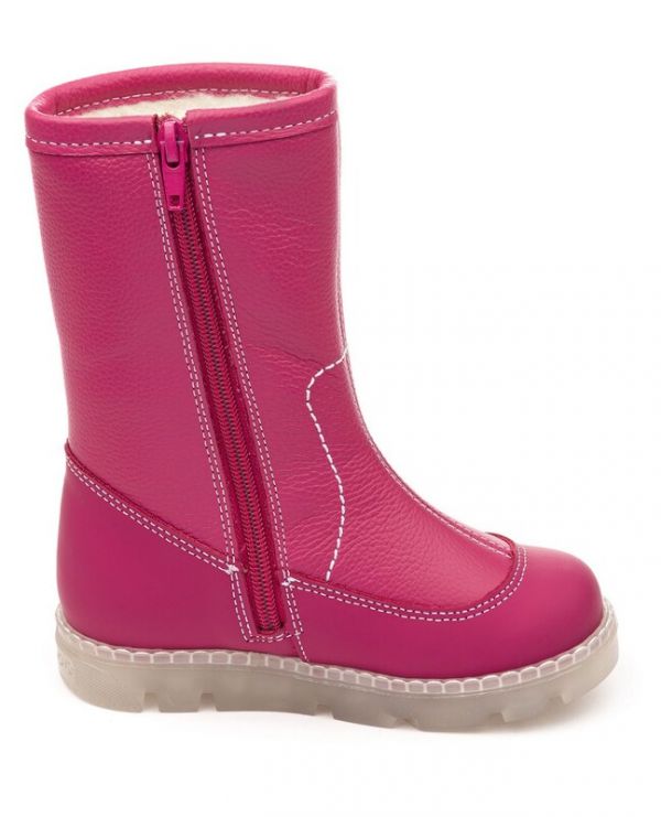 Boots children's wool 22011 leather, BOMBAY raspberry