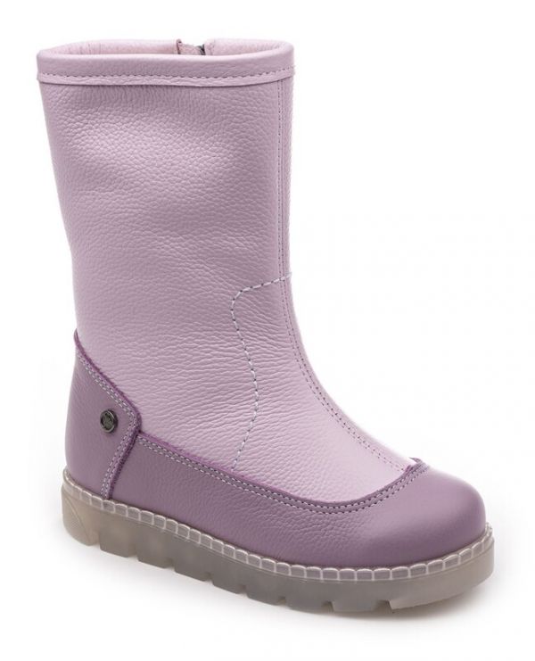 Boots children's wool 22011 leather, VENICE lilac