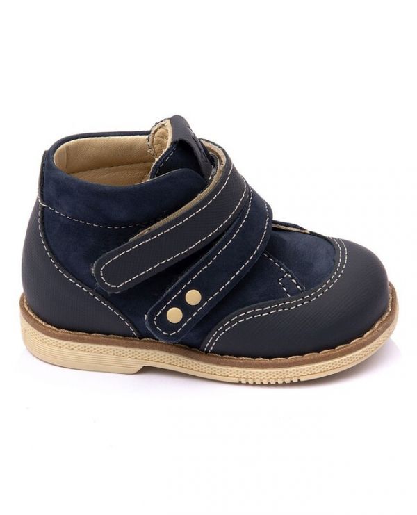 Children's boots 24018 leather, IRIS blue