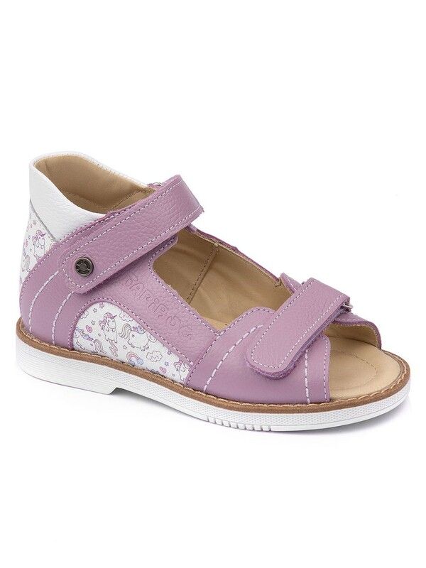 Sandals for children 26026 lilac lilac/horses