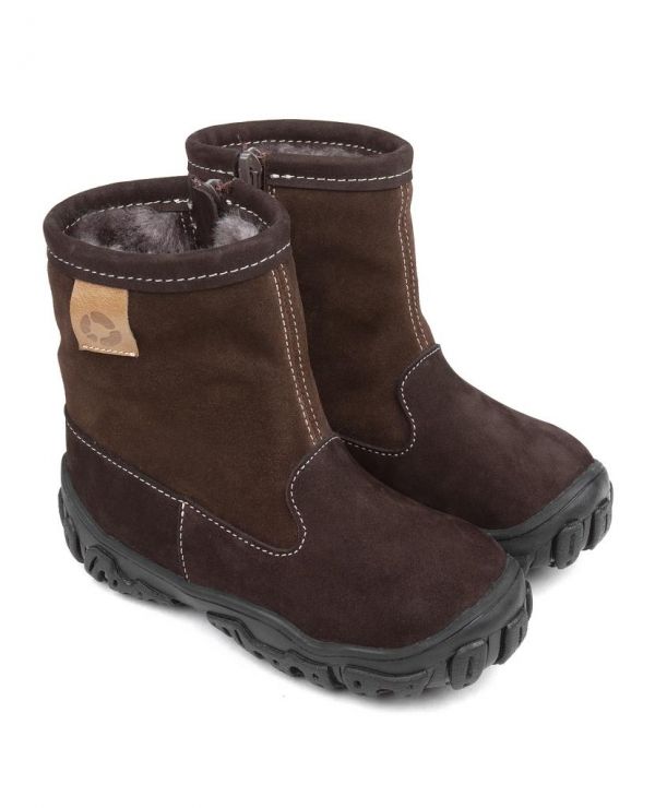 Children's boots fur 22015 leather, CAIRO brown