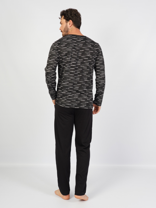 104131 0422 Set with trousers long sleeve MODERN black