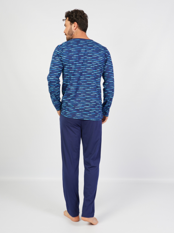 104131 0422 Set with trousers long sleeve MODERN blue