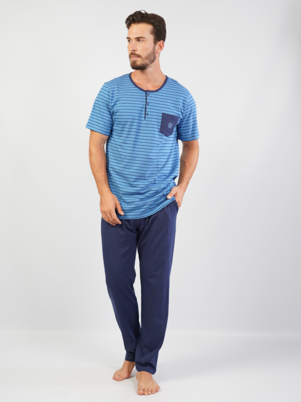 104226 0974 Set with short sleeve trousers COBALT blue