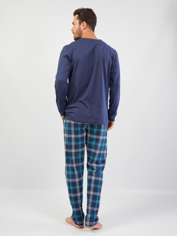104233 0554 Set with trousers long sleeve IRIS blue
