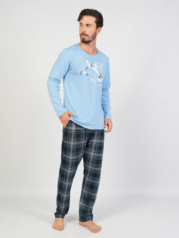 104317 5231 Set with trousers long sleeve POWDER blue