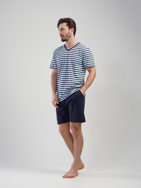 111199 0000 Set with shorts short sleeve LUCH blue