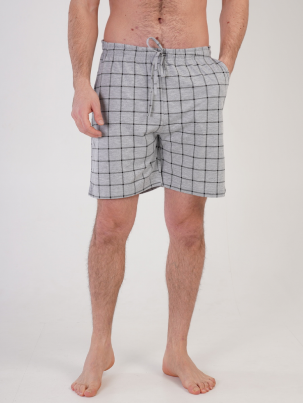 211082 1708 Men's shorts in LOST checkered anthracite