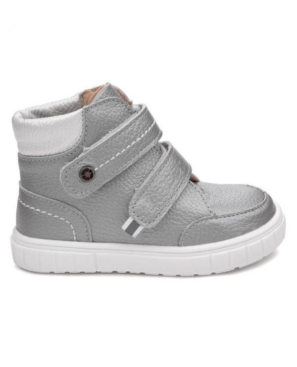Boots for children k / p 33004 leather, LONDON silver
