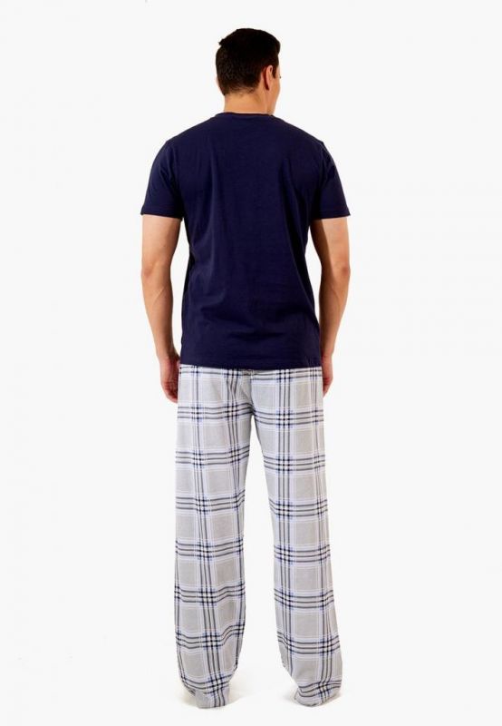 Set man (trousers + t-shirt (sweatshirt) Koddy_9 dark blue